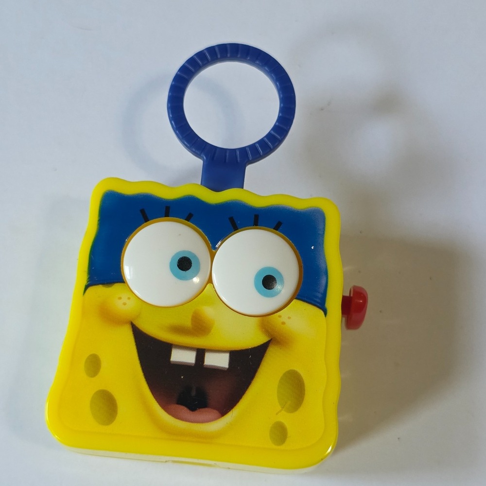 McDonald's Spinning Eyes Invincibubble Straw Topper Spongebob Squarepants 2015